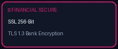 SSL 256-Bit Financial Encryption